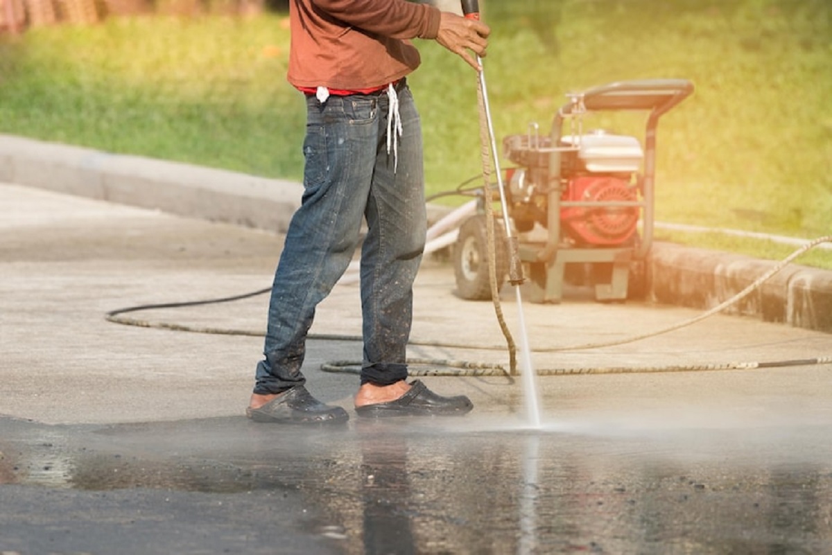 Pressure washing